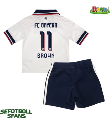 Bayern Munich Nathaniel Brown #11 Bortaställ Barn 2026-27 Kortärmad (+ Korta byxor)